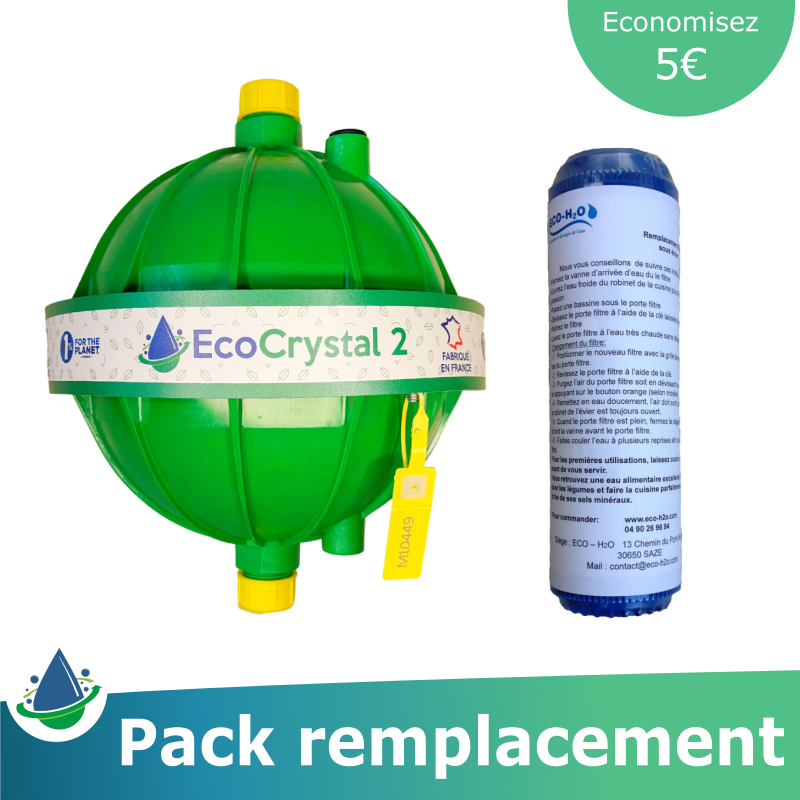 Pack remplacement EcoCrystal 2 consigné pour l'entretien