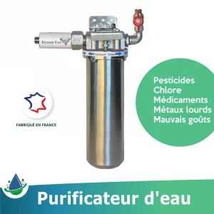 purificateur d'eau pesticides chlore métaux médicaments