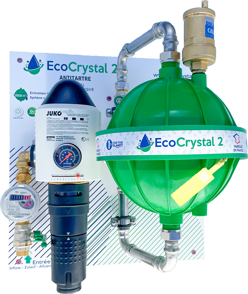 Adoucisseur d'eau EcoCrystal 2 anti calcaire fabriqué en France