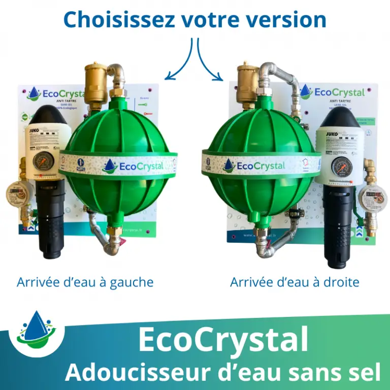adoucisseur d'eau sans sel ecocrystal